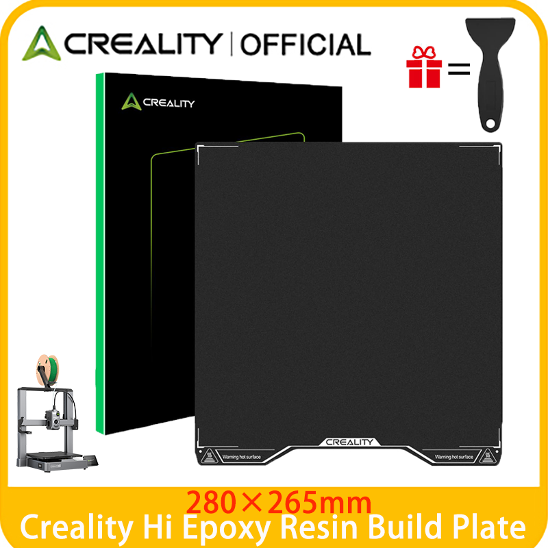 3D Printing Workshop - Creality Hi エポキシ樹脂ビルドプレート、280×265mm コーティングスプリングスチールベッドプレート Creality Hi