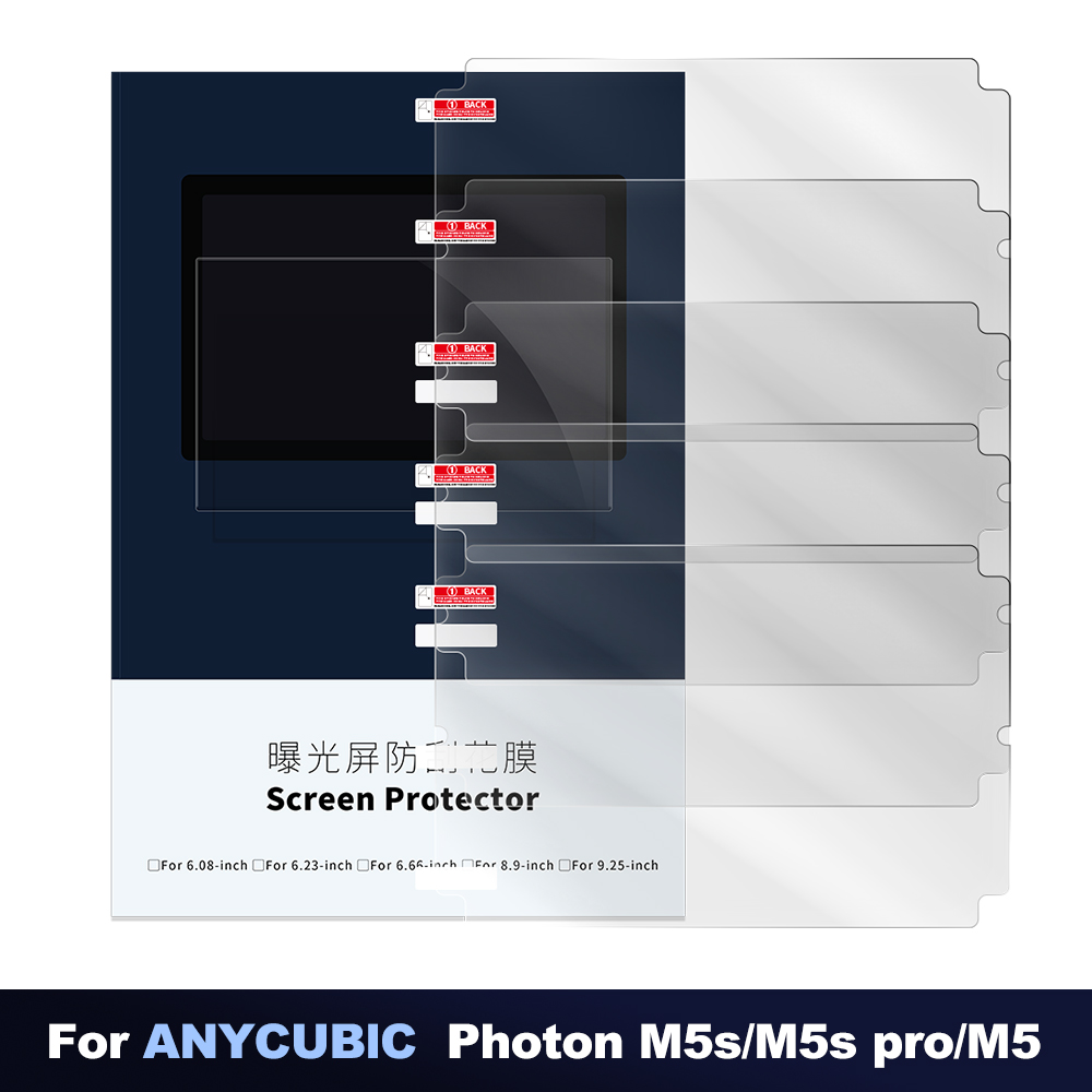 3D Printing Workshop - 5 個のスクリーンプロテクター、3D プリンタースクリーンプロテクターフィルム Anycubic Photon M5s