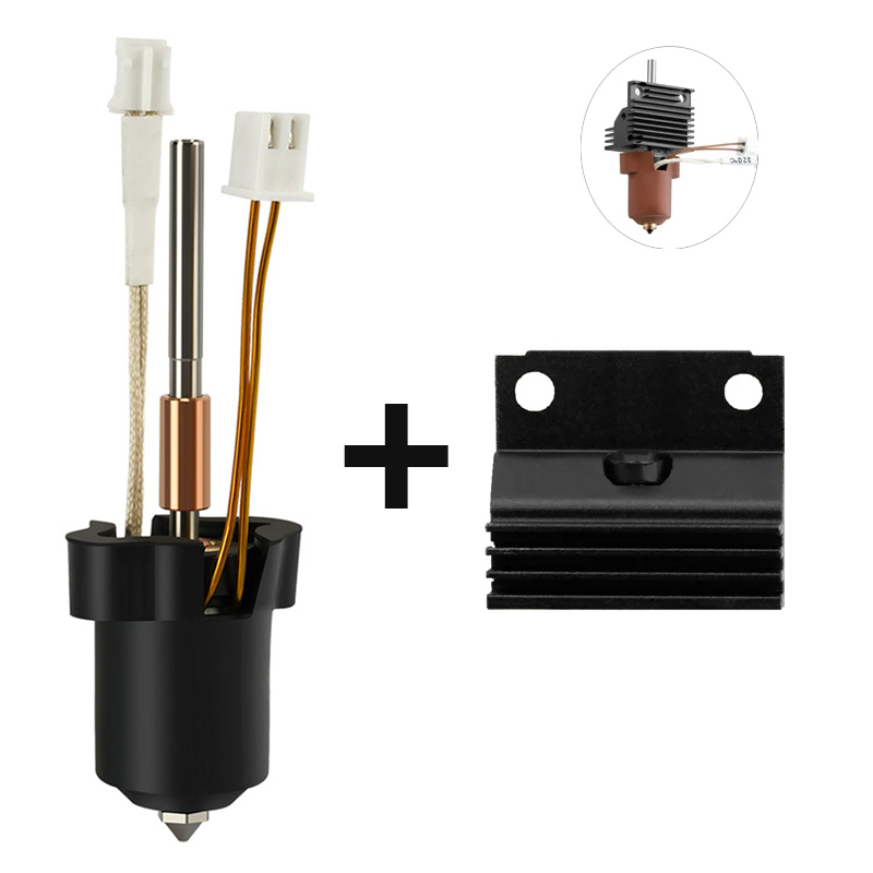 3D Printer Hotend Kit - Creality K1C/K1 Maxホットエンドクイックスワップセラミック加熱ブロックキット K1 SEホットエンドハイフロープリントヘッド3Dプリンター部品用