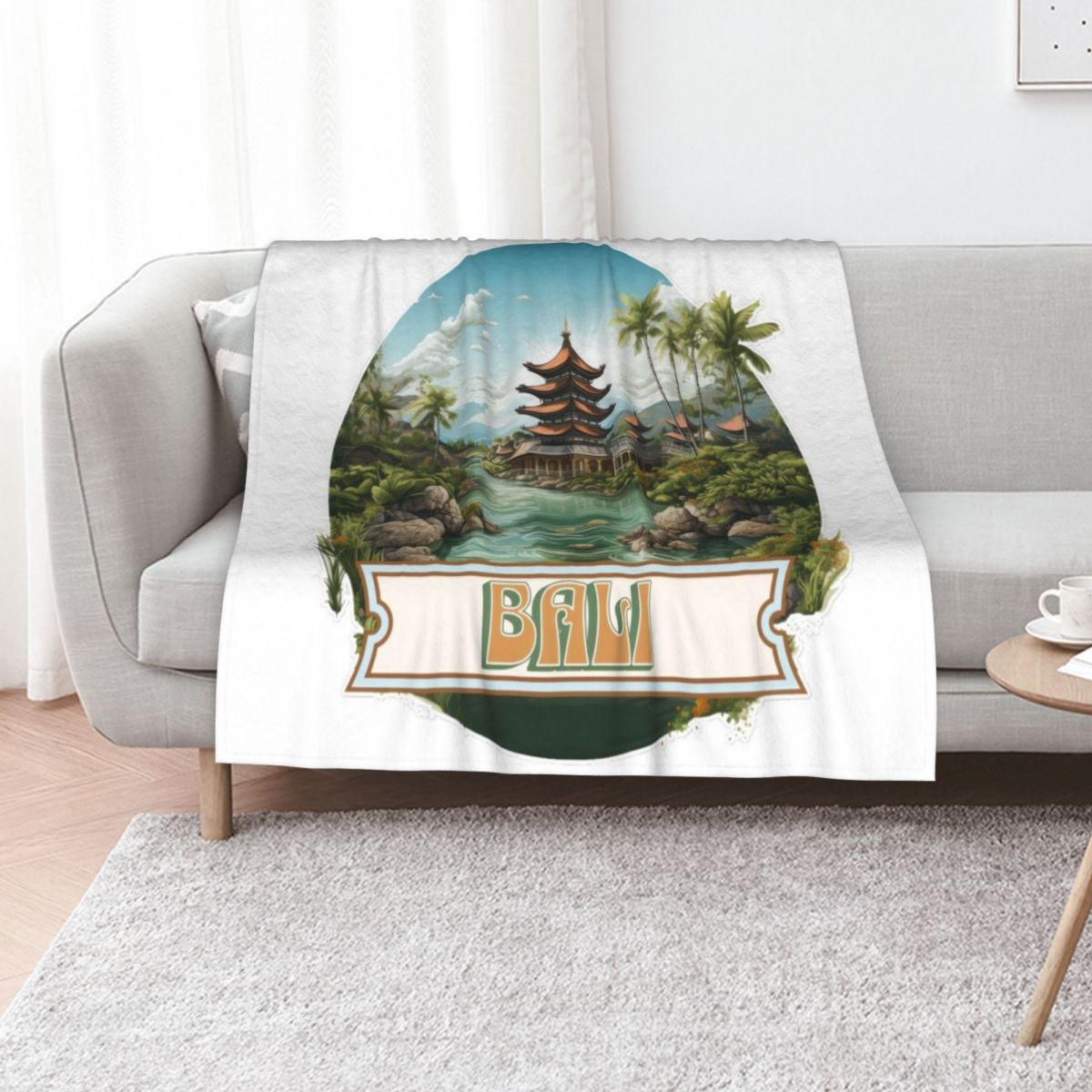 3D Printing Bali - バリ島 インドネシア製 スローブランケット 暖かく快適なブランケット 両親や友人へのギフト