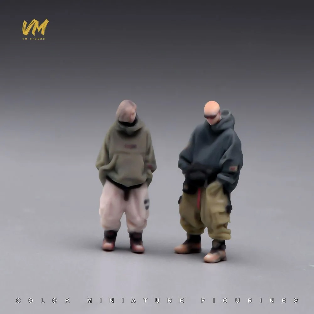 3D Printing Industrial - Vm 1/64 スケールインダストリアルスタイルクールカップルミニチュア装飾品 3D カラープリント樹脂フィギュアシーンモデル装飾