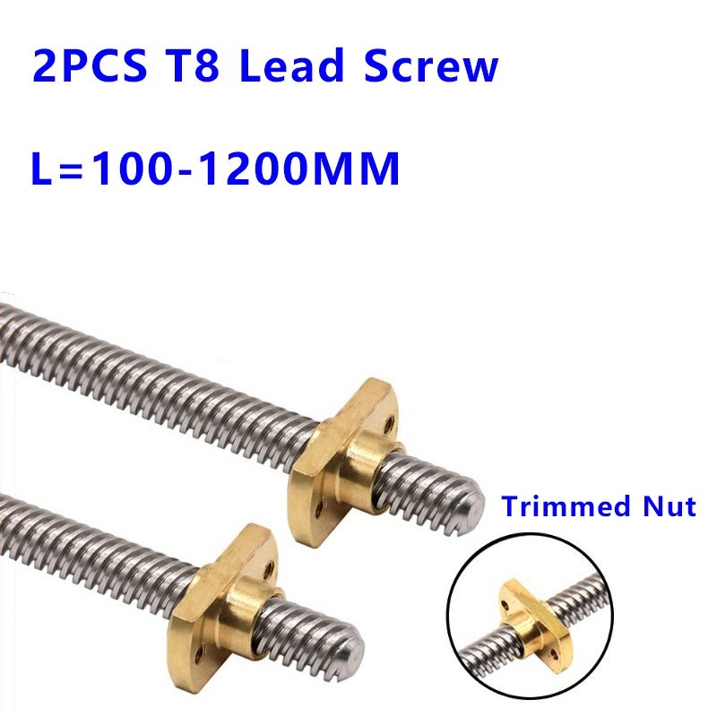 Lead Screw Stepper - T8 T型台形リードスクリュー 8mm Tr8 リード 1/2/4/6/8/10/12/14