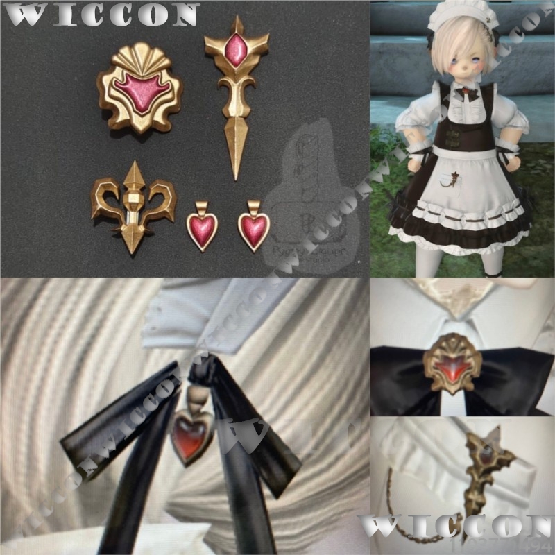 3D Printing Games Free - クラシックメイド制服アクセサリーセットゲーム FF xiv 14 コスプレ衣装 DIY