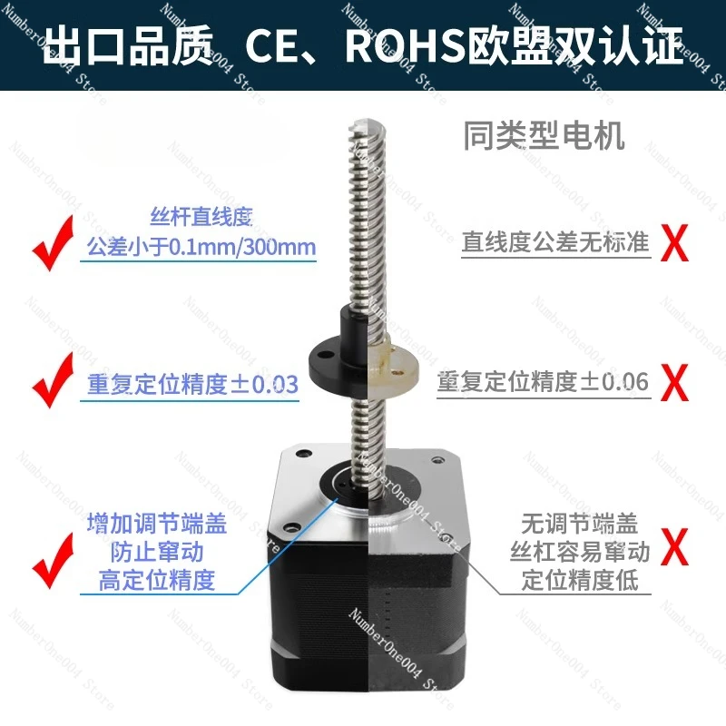 Lead Screw Stepper - スルータイプリニアステッピングモーター20 28 35 42 57リードスクリューカスタマイズ可能