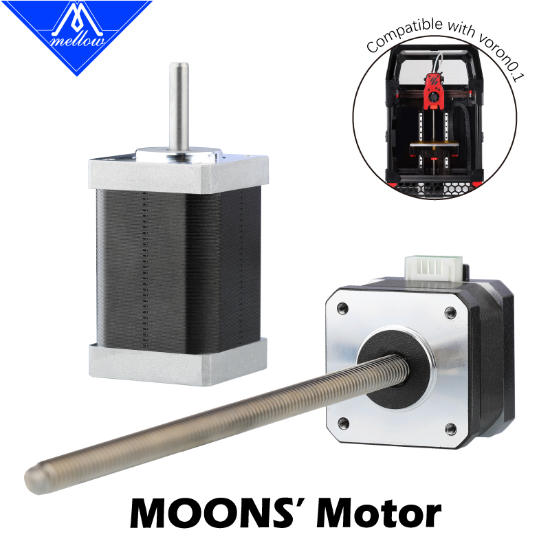 Lead Screw Stepper - Mellow MOONS XYシャフトNema 14ステッピングモーター/ZシャフトNema 17リードスクリューシャフトモーター（3DプリンターVoron 0.1用）