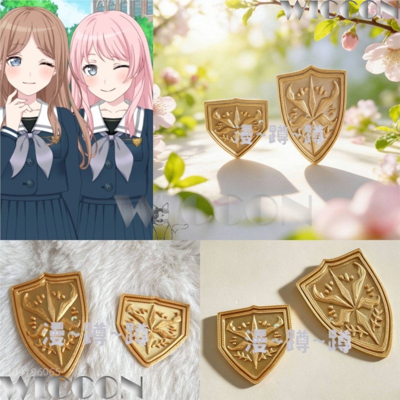3D Printing Games Free - 黄金の校章 月野月夢 BanG Dream! アニメゲームコスプレ衣装 3D