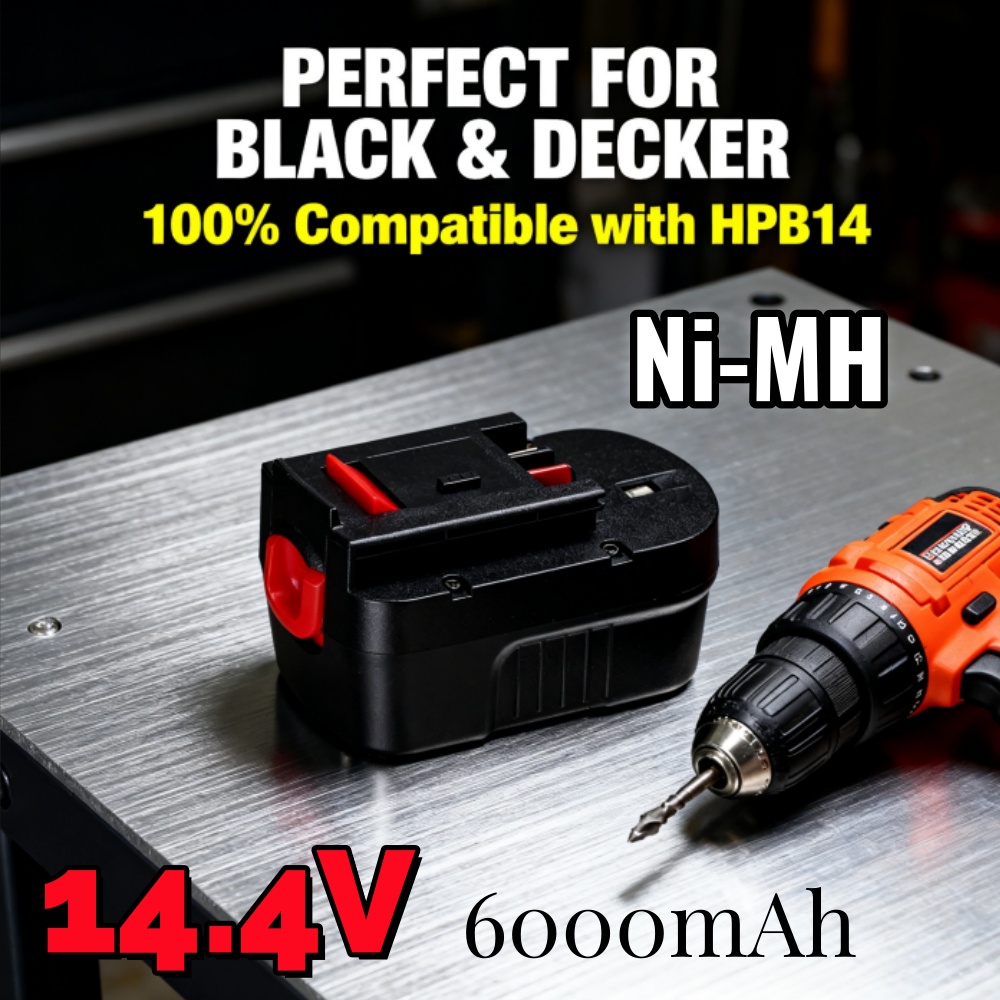 Black+Decker Tool Cordless - ブラックデッカー FSB14 FS140BX HPB14 用のアップグレードされた 14.4V