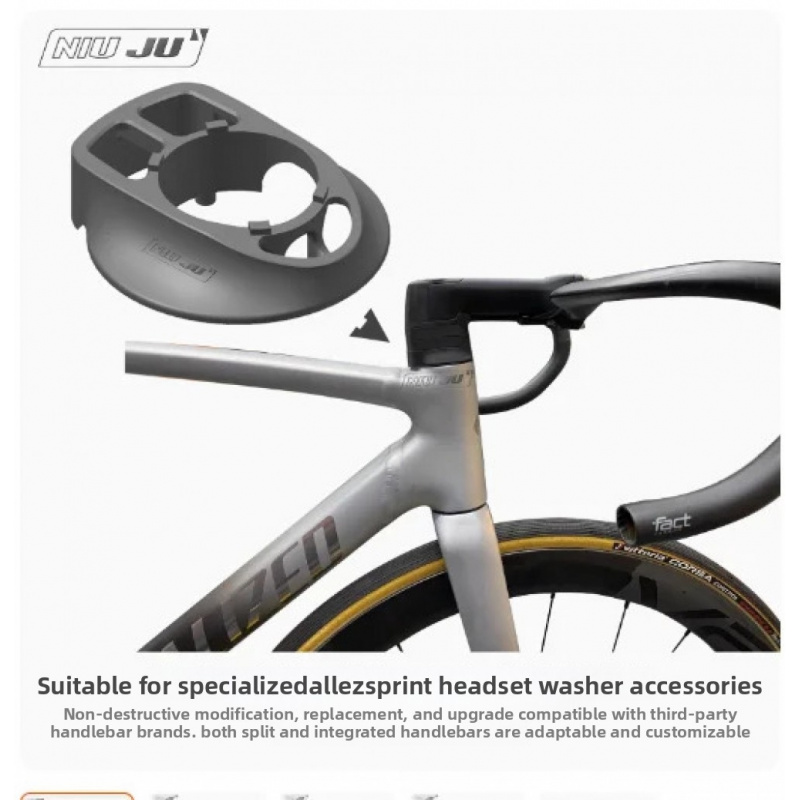 3D Printing Industrial - 1pc 特殊スプリント SL7 アレッツ THM ブラック隠しケーブルルーティングバイクハンドルバーヘッドセットコーンスペーサー用産業用
