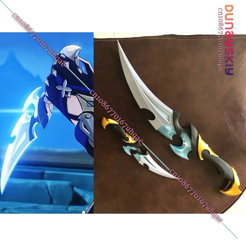 3D Printing Games Free - SAIKOU%原神ローヘンコスプレ小道具 3D プリントダガー アニメゲームキャラクターレプリカ武器小道具コスプレイベントハロウィン