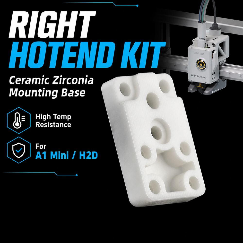 3D Printing Zirconia - Bambu Lab A1 Mini H2D 右ホットエンド加熱アセンブリキット