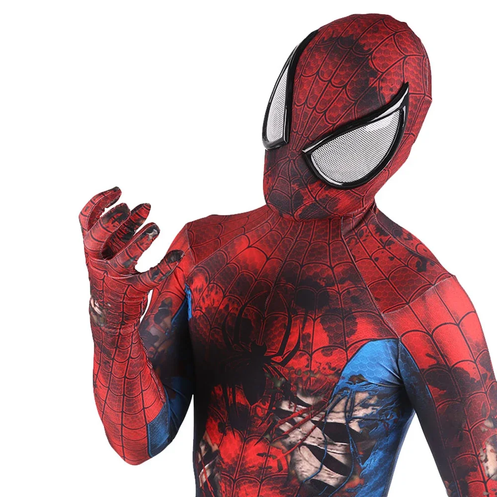 3D Printing Games Free - ハロウィンコスチュームに最適な驚異のゾンビSMコスプレ スーパーヒーロー バグマン 3Dプリント ゼンタイボディスーツ ゾンビスパイディコスプレ