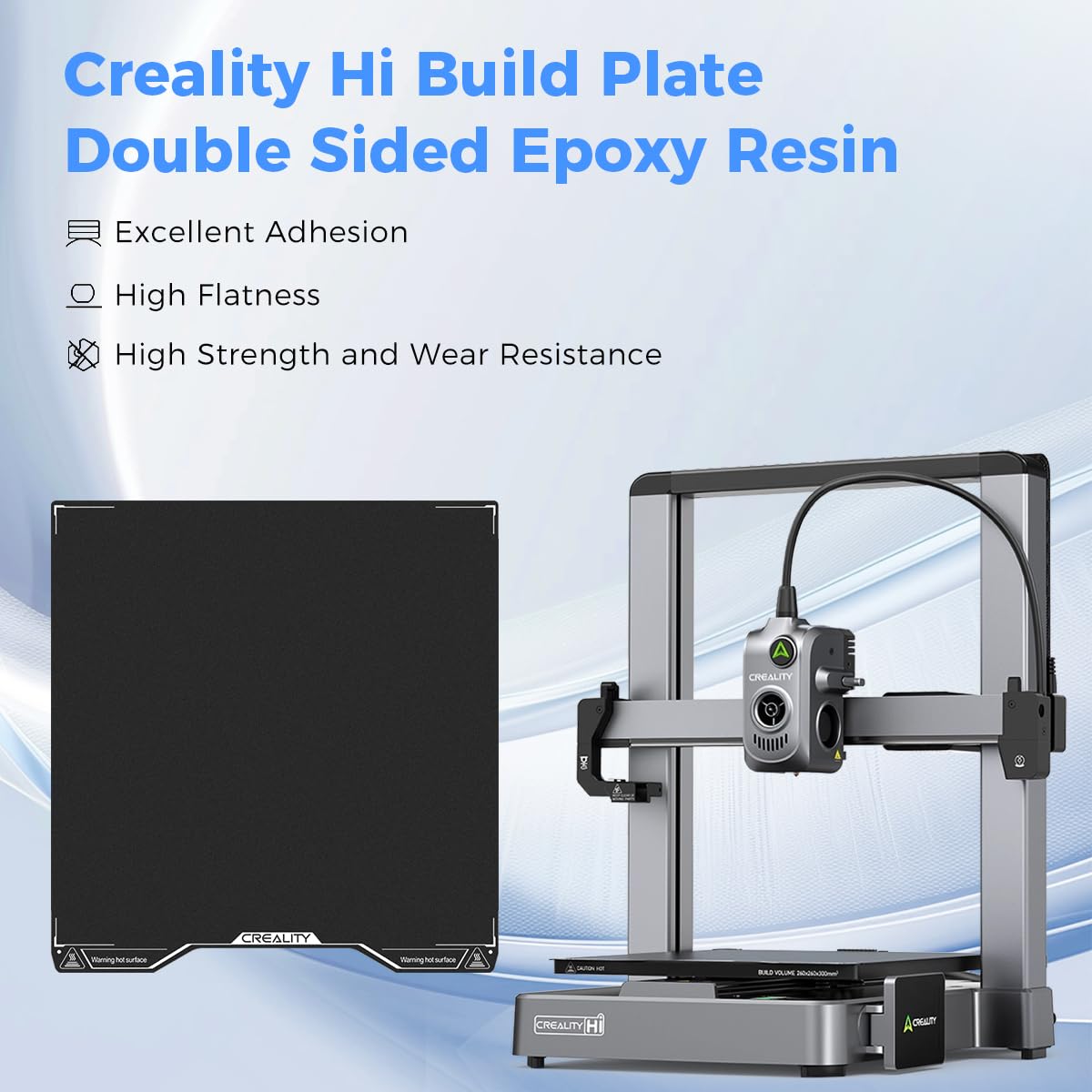 Creality Hi エポキシ樹脂ビルドプレート、280× - 3D Printing Workshop のレビューと価格