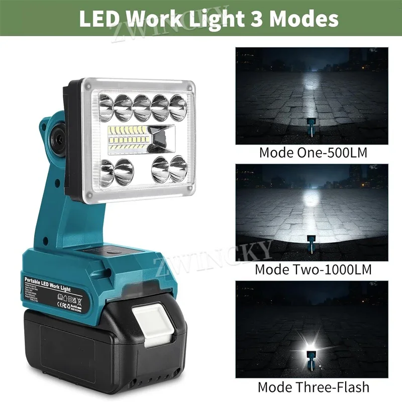 コードレス作業灯 LED 懐中電灯 マキタ/ミルウォーキー/ - Black+Decker Tool Cordless のレビューと価格