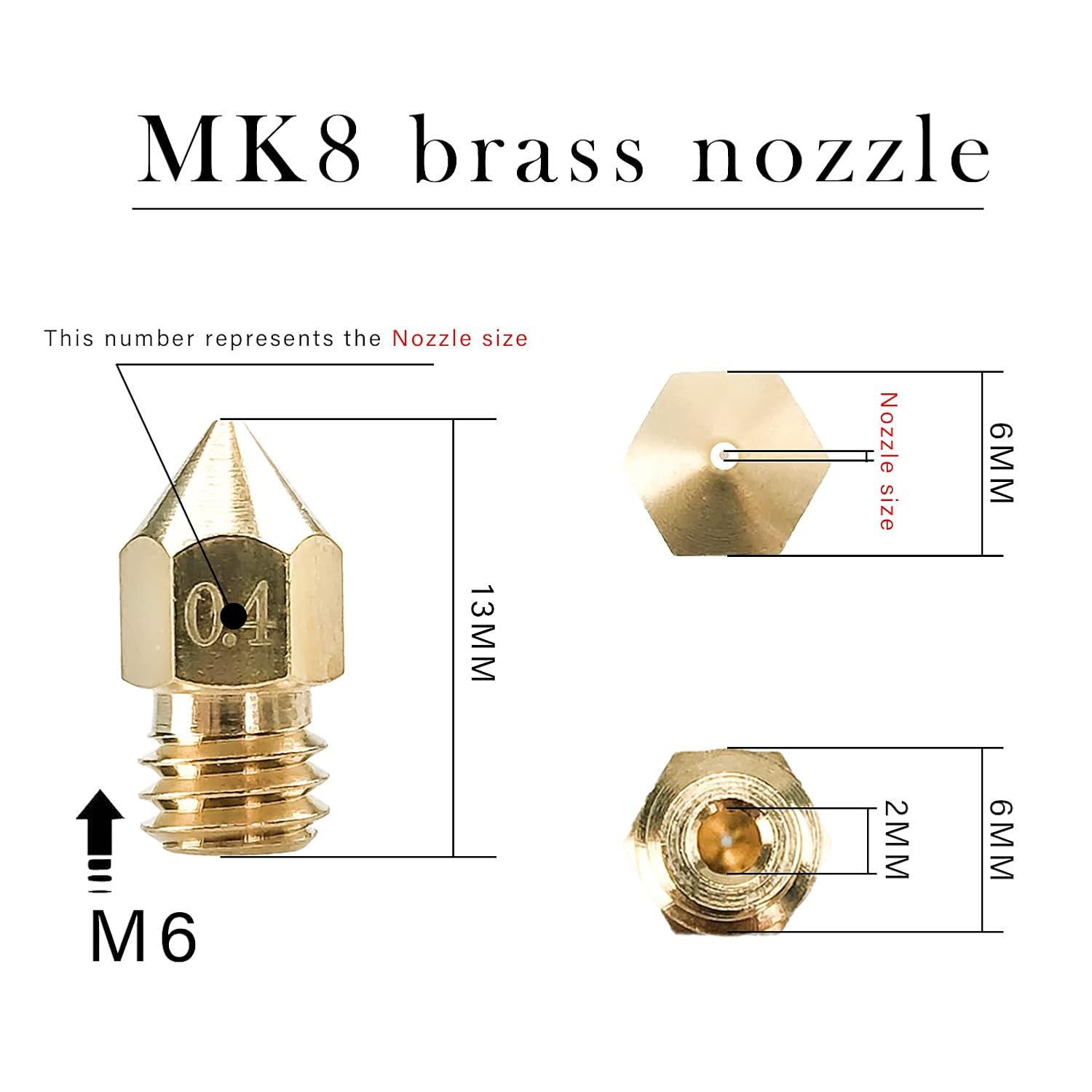 CREALITY 20 個 MK8 真鍮ノズル 0.2/0. - 3D Printing Creality のレビューと価格