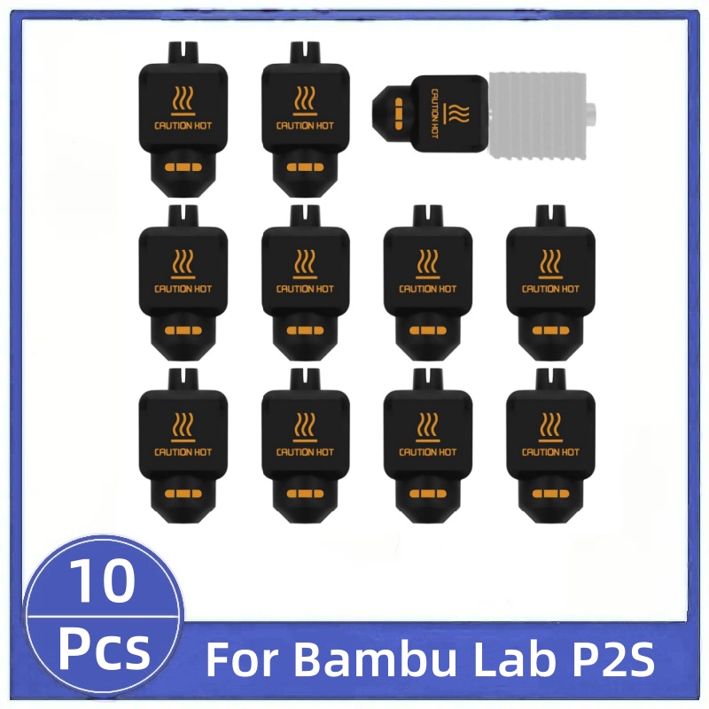 10 個ブラックシリコンソックス Bambu Lab P2S - 3D Printer Hotend Kit のレビューと価格