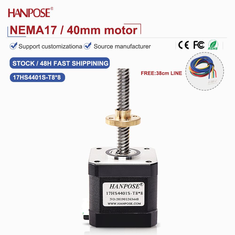 二相 4 線式 NEMA17 スクリュー ステッピング モー - Lead Screw Stepper のレビューと価格