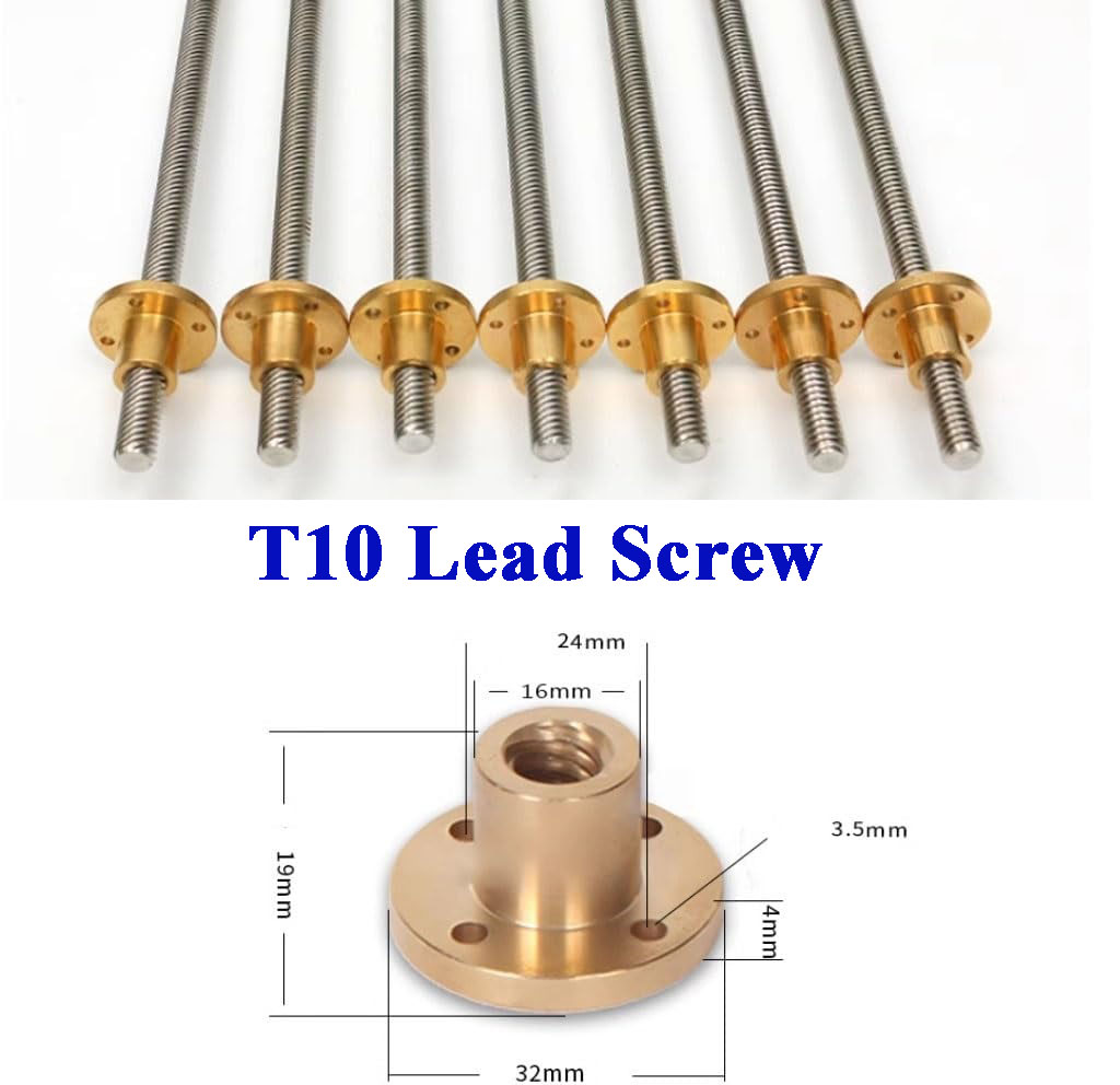 T10リードスクリュー 304ステンレス鋼 Tr10 リード - Lead Screw Stepper のレビューと価格