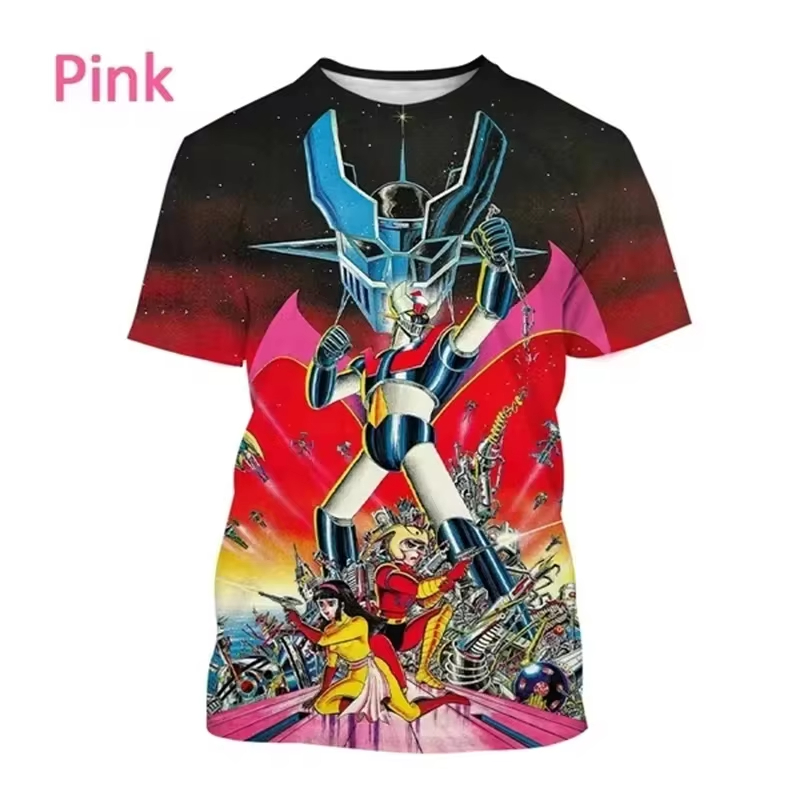 アニメマジンガーZ 3DプリントTシャツ メンズ レディース - 3D Printing Z Hop のレビューと価格
