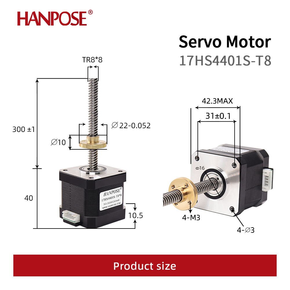 NEMA17 スクリューステッピングモーター 1.7A 40 - Lead Screw Stepper のレビューと価格