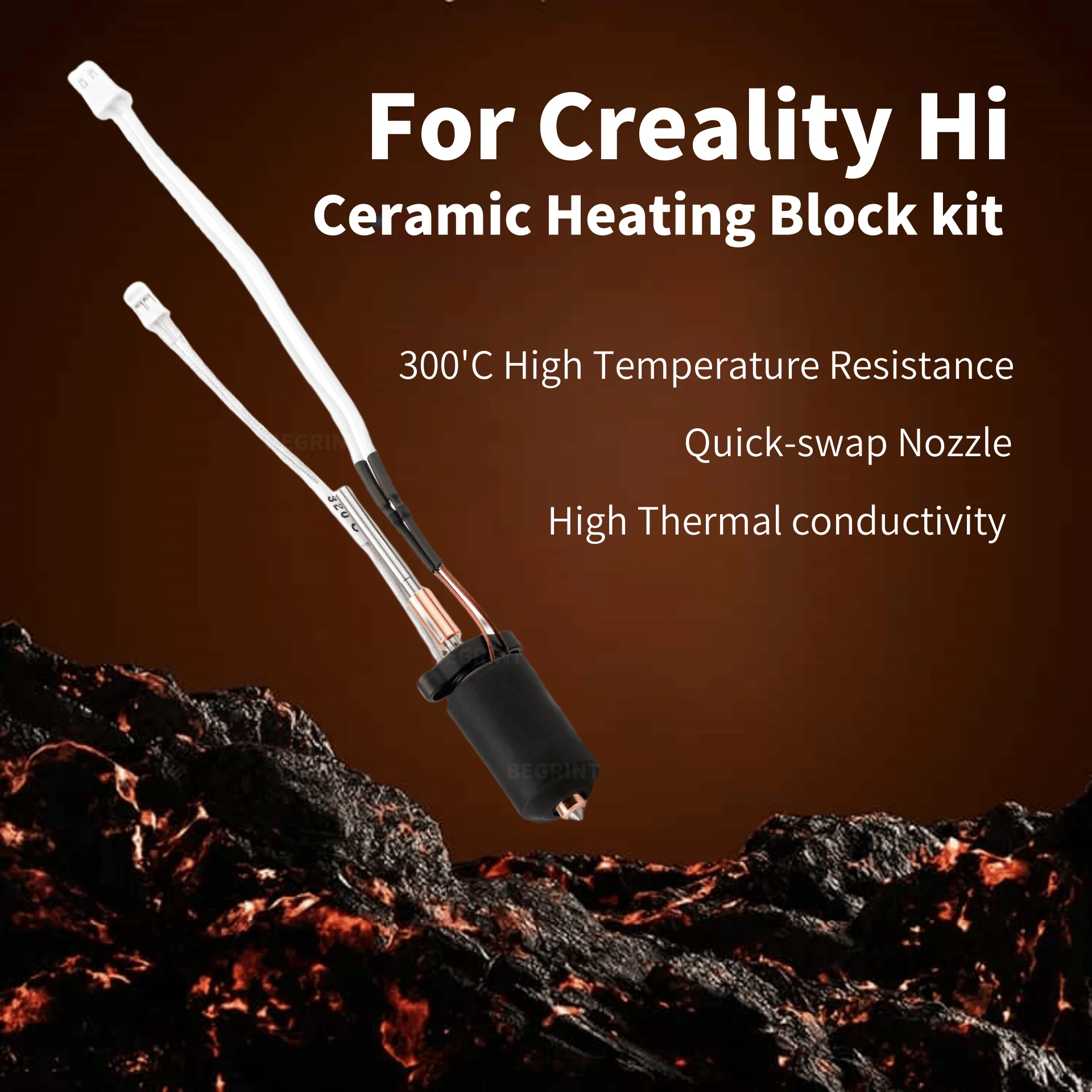 Creality Hi Hi Combo用高温セラミックヒー - 3D Printer Hotend Kit のレビューと価格