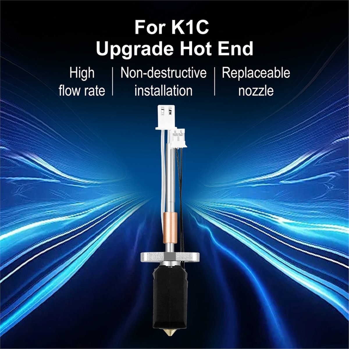 K1C ホットエンド交換用ノズル真鍮 0.4mm 用アップグ - 3D Printer Hotend Kit のレビューと価格