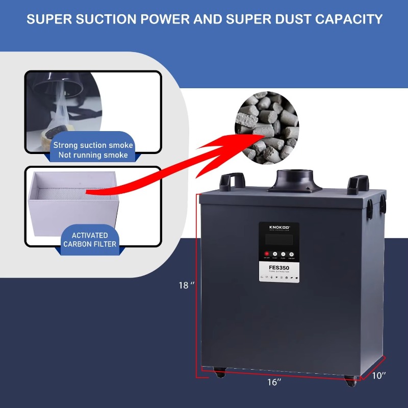 KNOKOO 350W工業用排煙装置 切断はんだ煙吸収浄化器 - 3D Printing Industrial のレビューと価格