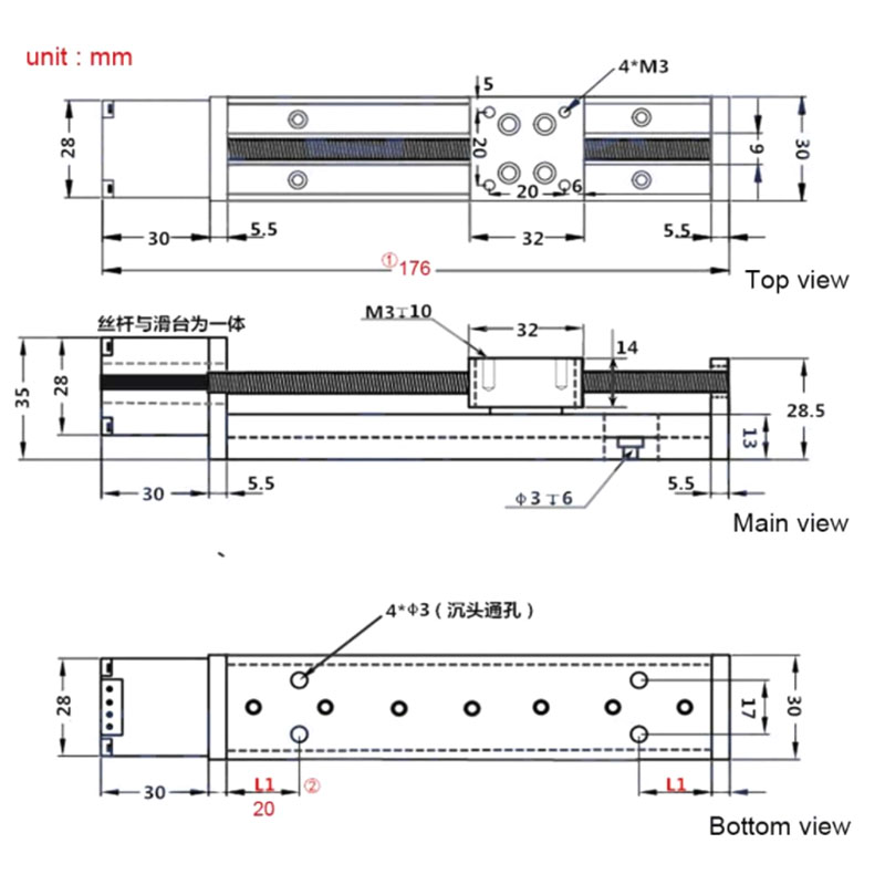 NEMA11ステッピングモーター ミニリニアレールガイド 小 - Lead Screw Stepper のレビューと価格