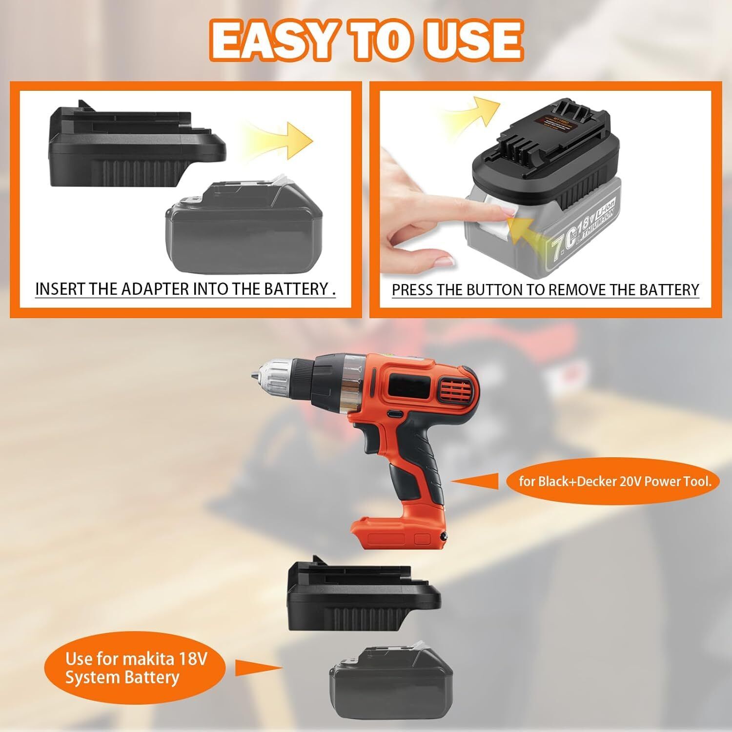 マキタからブラック&デッカー20Vコードレスツール用のコンバ - Black+Decker Tool Cordless のレビューと価格